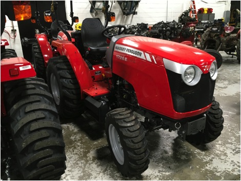 Picture of one of the eight Massey Ferguson 1726E tractors purchased from Herschel Johnson Equipment in Albion, IL