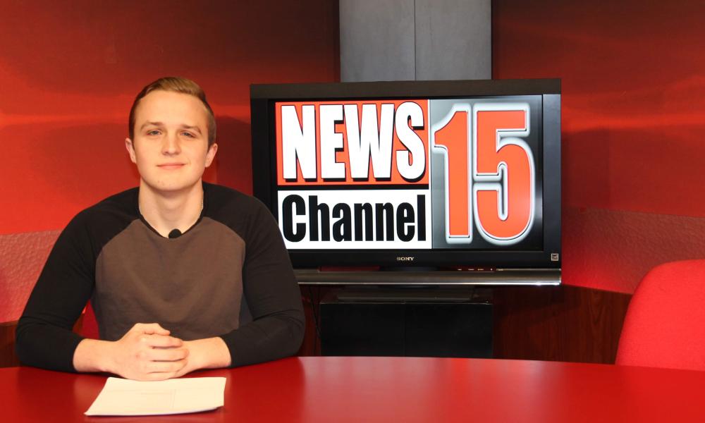 Wabash Valley College’s Radio/TV department’s TV station, News Channel 15, has been nominated by the Intercollegiate Broadcasting System for the national award “Best Community College TV Station.” In addition, student Tristan Thomas has been individually nominated in the category “Best Video Sports Report.”  These two nominations, made by the premiere college broadcasting awards company, are the first of their kinds for the Radio/TV program and its students. “This is big! Seeing our station nominated for a 