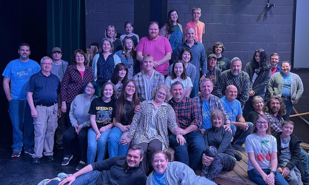 The cast and crew of South Pacific