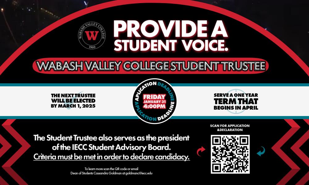 Ad for WVC Student Trustee