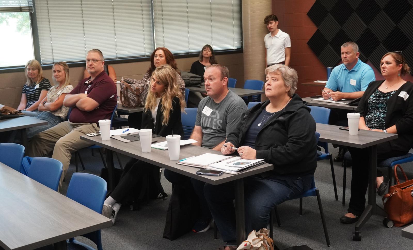 Teachers learn about synchronous lecture halls during the Dual Credit Summit
