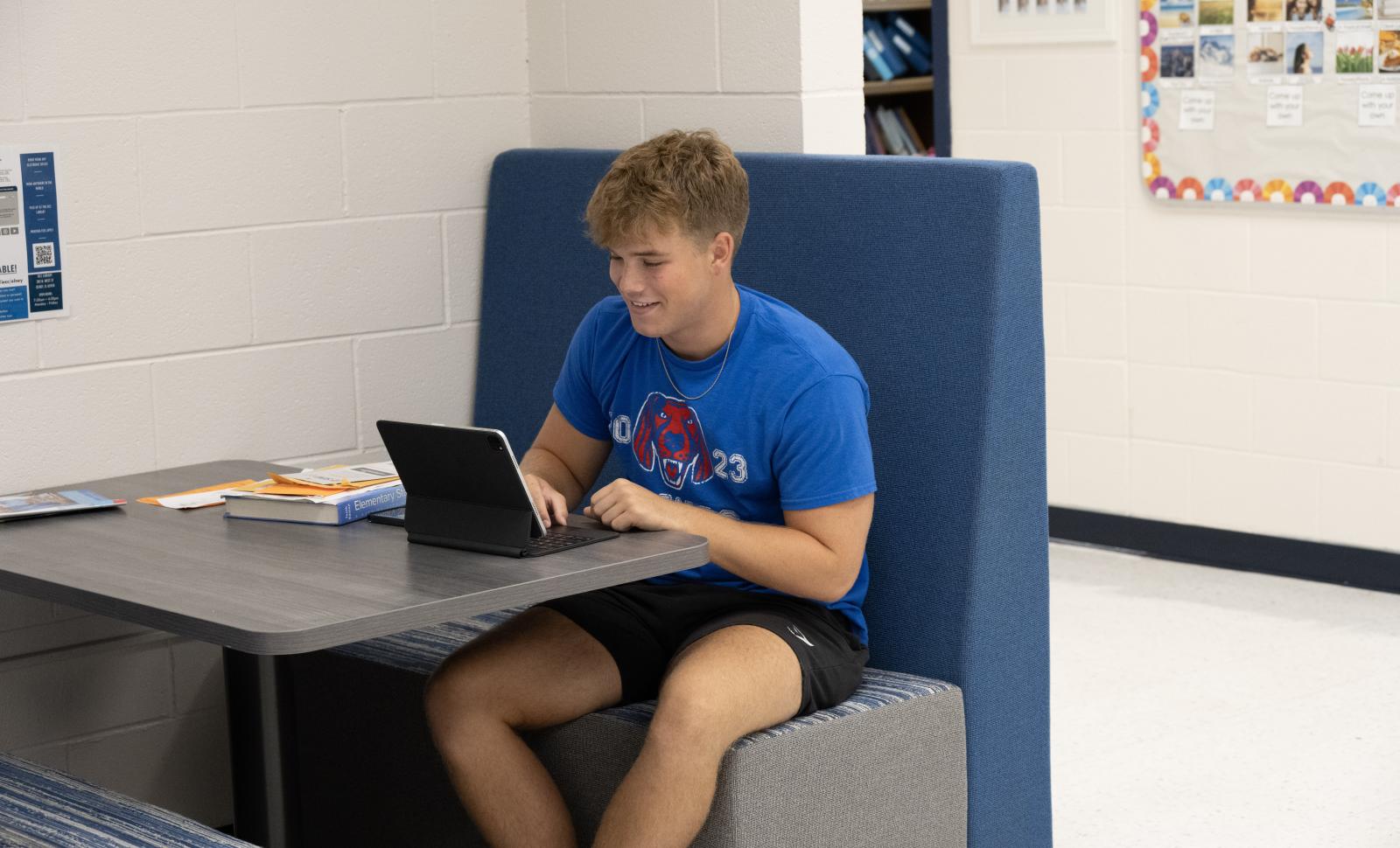 Student Working on Computer