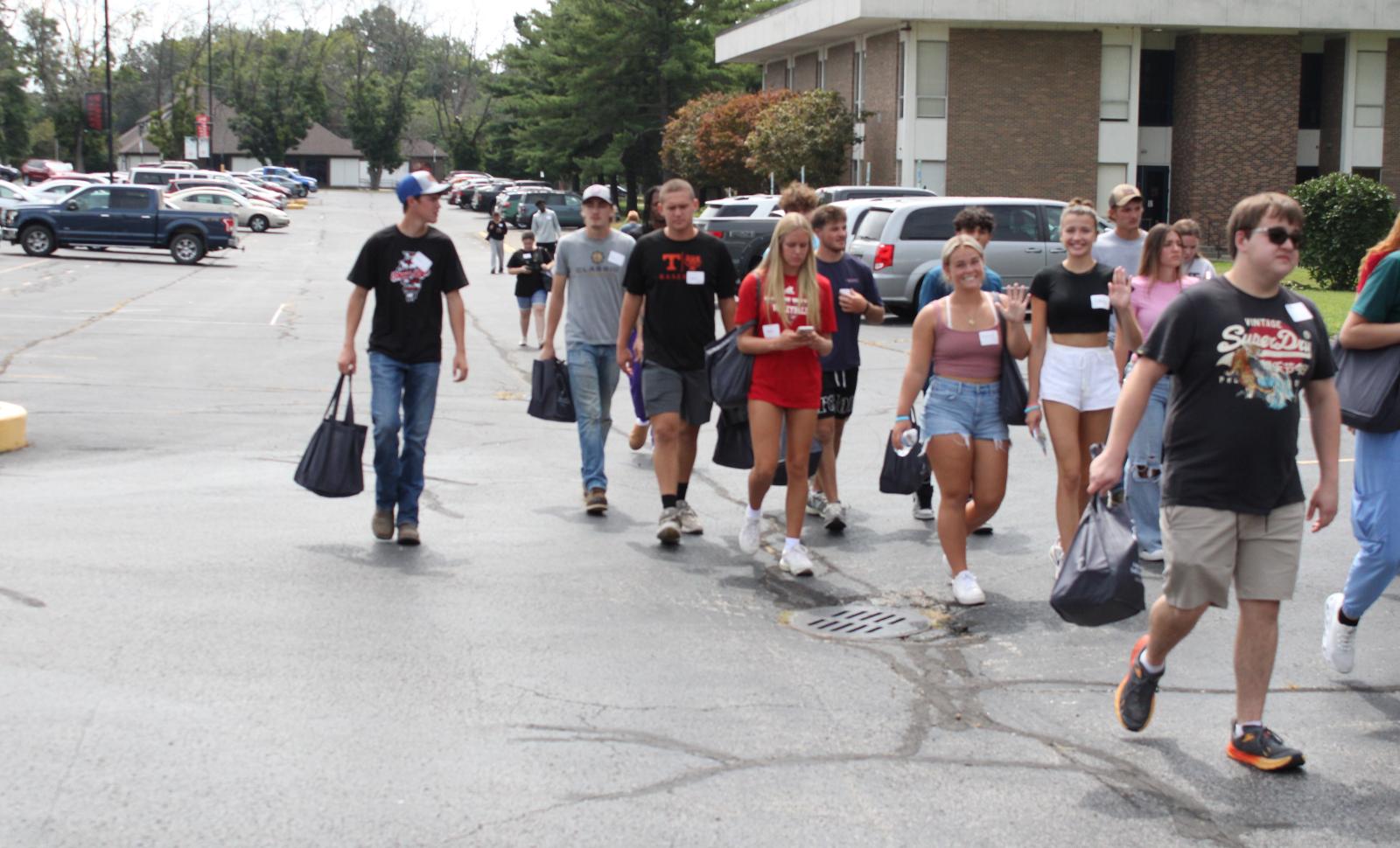 New WVC Students walking
