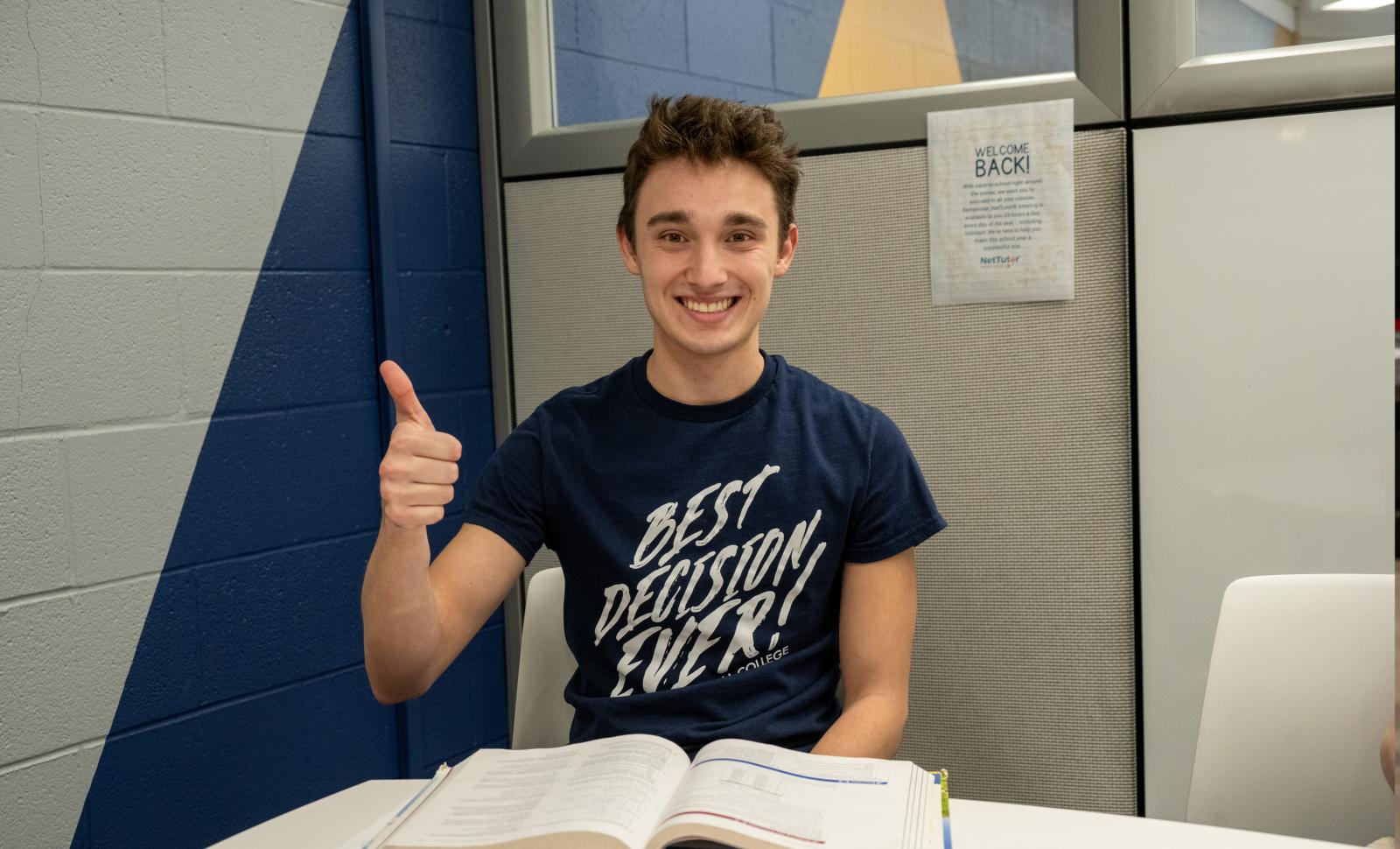 Photo of OCC Ambassador Jackson giving a thumbs up