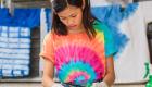 Kid participating in Tie-Dye