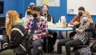 Students listen to a lecture in class