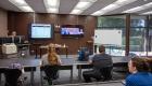 Elaine Hasty teaches a Spanish class in a Synchronous Lecture Hall at Lincoln Trail College