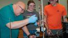 Students working in the chemistry lab