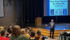 Todd Whitaker speaks to teachers at the Crawford County Teachers Institute at Lincoln Trail College