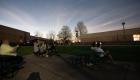 People enjoying the eclipse at Lincoln Trail College