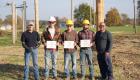 Gerry Kinney, Caleb Hardy, Asa Cannon, Jeffrey Short, and EDS Instructor Dustin Wiggins; Photo is of Wayne-White Electric Cooperative Scholarship Recipients.