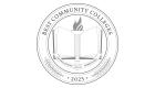 A logo of a seal from Intelligent. It says Best Community Colleges 2024. Within the seal it has a book with a torch and text that says Intelligent Approved 2025.