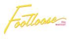 A graphic of the logo for Footloose the Musical