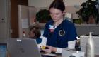 Photo of Nursing Student working at the hospital