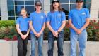 Process Technology students at the NAPTA compeition. From left to right, Madison Davis, Kollin Ramos, Reeves Dennis, and Garrett Winterrowd