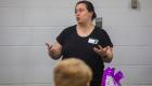 IECC Director of Dual Credit Erin Volk leads a Dual Credit Orientation