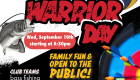 Ad for Meet the Warriors night/Warrior day