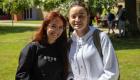 Two international students at Lincoln Trail College pose for a picture.