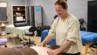 Photo of student performing a massage
