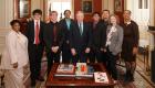 From left to right: Illinois TRIO President Mattie Payne-Mallory, OCC TRIO student Liam Ryden, WVC TRIO student Caleb Stevenson, Illinois TRIO President-Elect Rhetta Seymor, Senator Dick Durbin, FCC TRIO student Jason Nguyen, LTC TRIO student Al Crosley, WVC TRIO SSS Academic Advisor Cindy Smith, Endeleo Institute TRIO EOC-EOA President-Elect Dr. Tracy Curenton