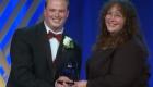 Brandy Cochran receives her award for placing ninth at FBLA Collegiate Conference